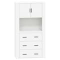 Miniatyrbilde 1 av 11: vidaXL Highboard hvit konstruert tre
