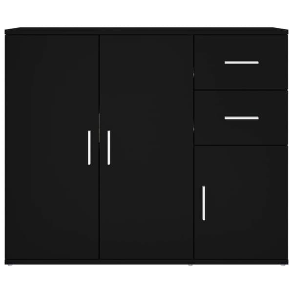 vidaXL Senkki musta 91x29,5x75 cm tekninen puu