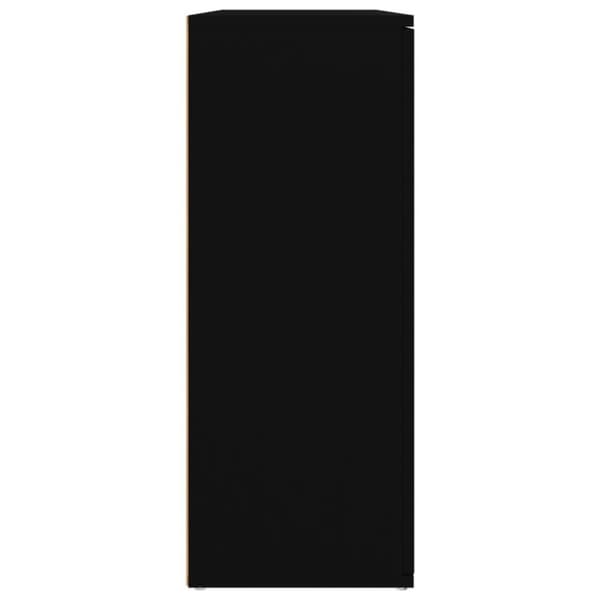 vidaXL Senkki musta 91x29,5x75 cm tekninen puu