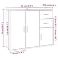 Pikkukuva 10 / 11: vidaXL Senkki musta 91x29,5x75 cm tekninen puu