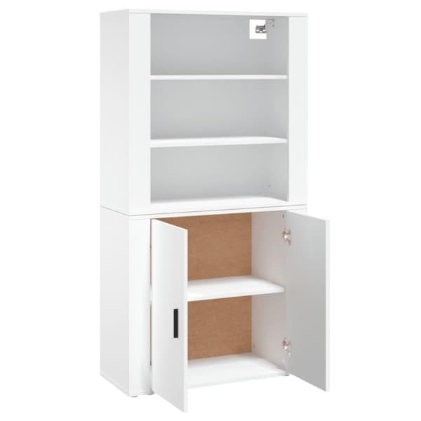 vidaXL Highboard hvit konstruert tre
