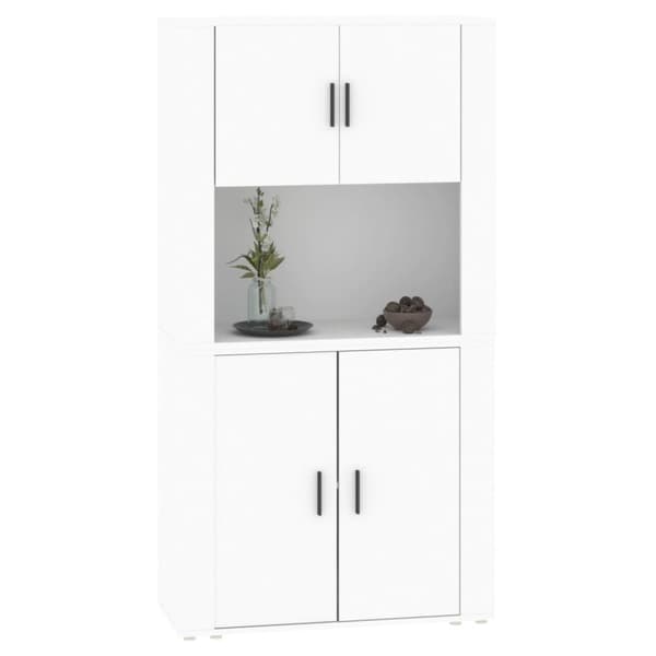 vidaXL Highboard hvit konstruert tre