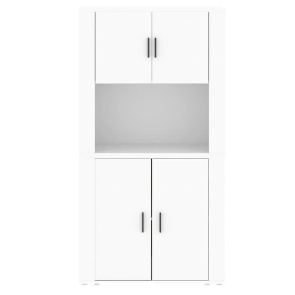vidaXL Highboard hvit konstruert tre
