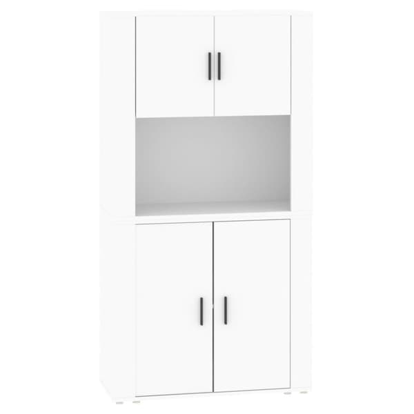 vidaXL Highboard hvit konstruert tre