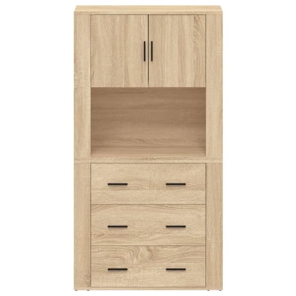 vidaXL Highboard sonoma eik konstruert tre