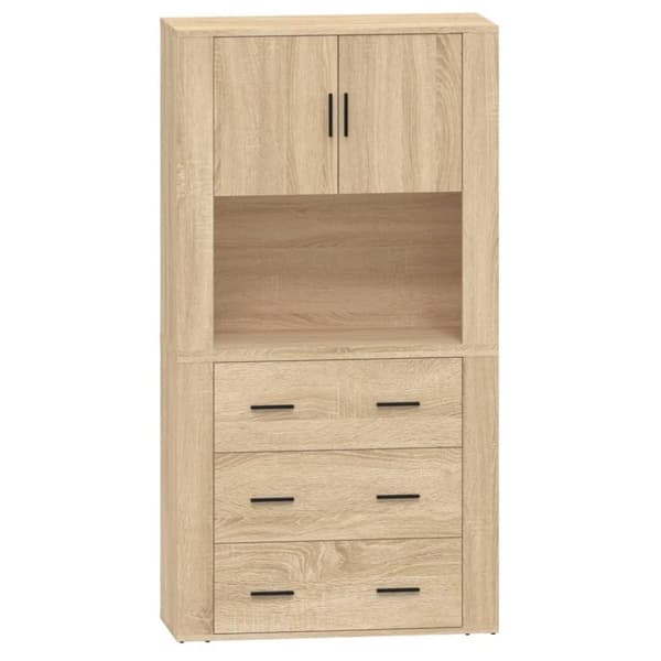 vidaXL Highboard sonoma eik konstruert tre