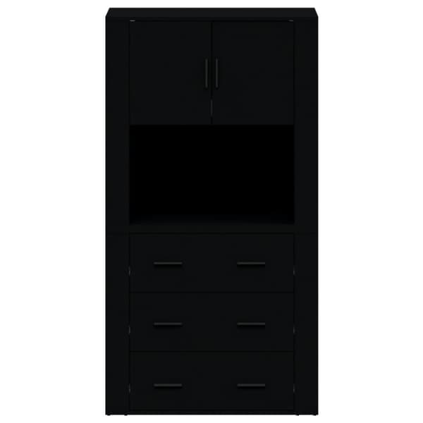 vidaXL Highboard svart konstruert tre
