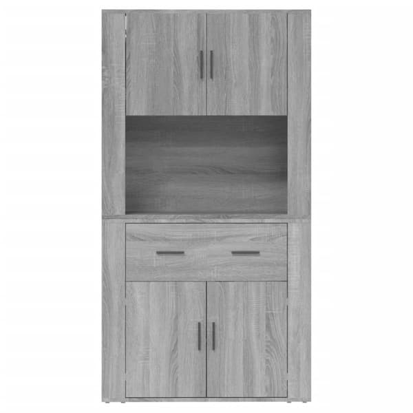 vidaXL Highboard grå sonoma konstruert tre