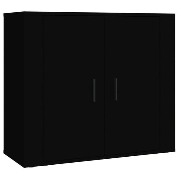 vidaXL Highboard svart konstruert tre