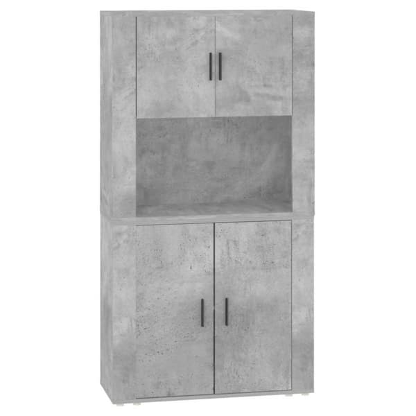 vidaXL Highboard betonggrå konstruert tre