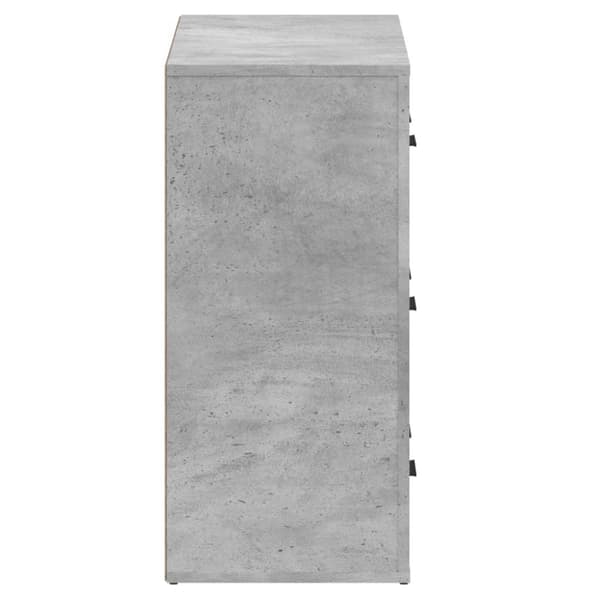 vidaXL Senkit 2 kpl betoninharmaa tekninen puu