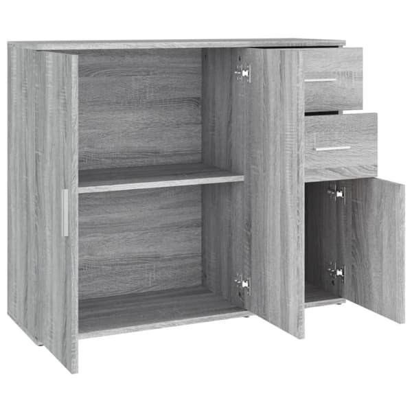 vidaXL Senkki harmaa Sonoma 91x29,5x75 cm tekninen puu
