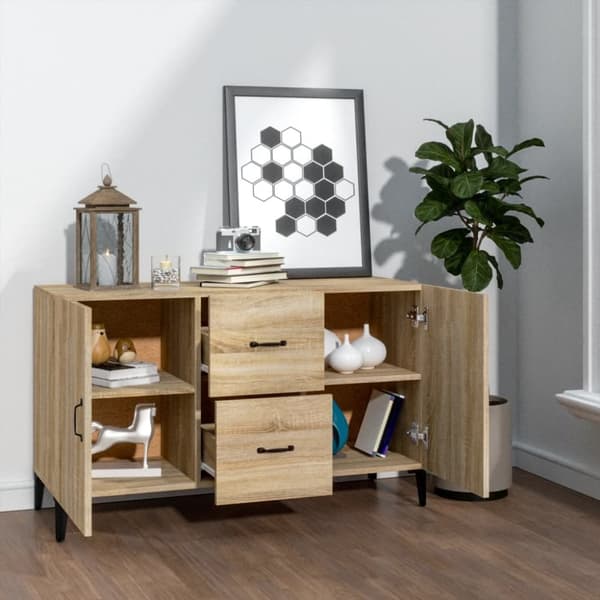 vidaXL Skänk sonoma-ek 100x36x60 cm konstruerat trä