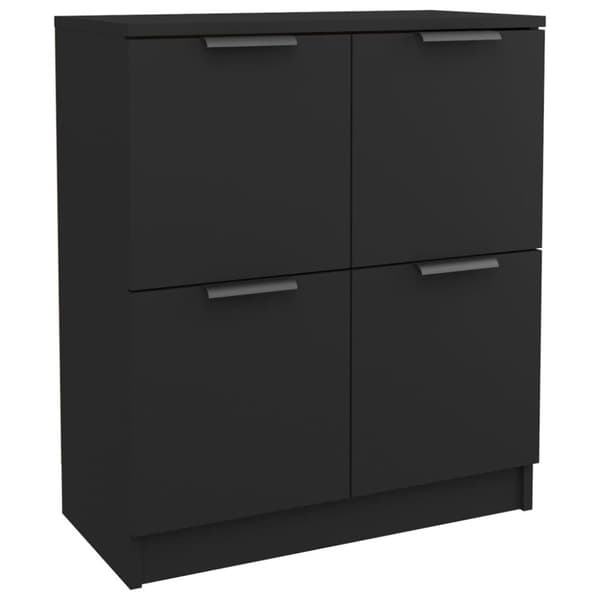 vidaXL Senkit 2 kpl musta 60x30x70 cm tekninen puu