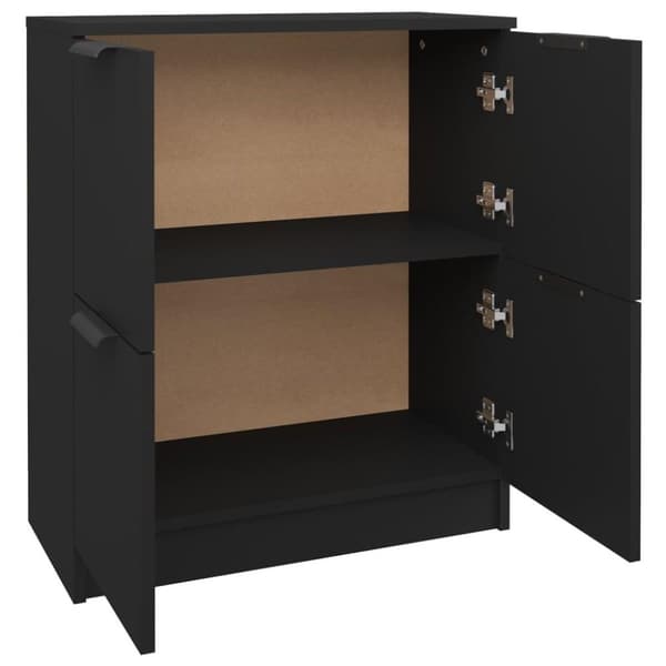 vidaXL Skänk svart 60x30x70 cm konstruerat trä