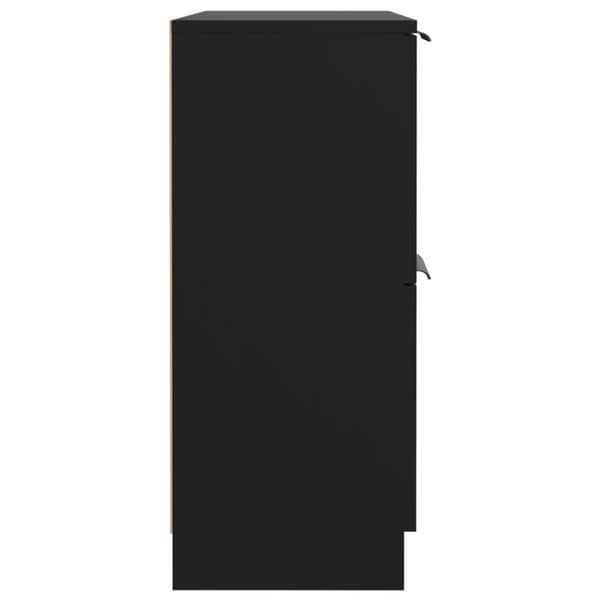 vidaXL Skänk svart 60x30x70 cm konstruerat trä