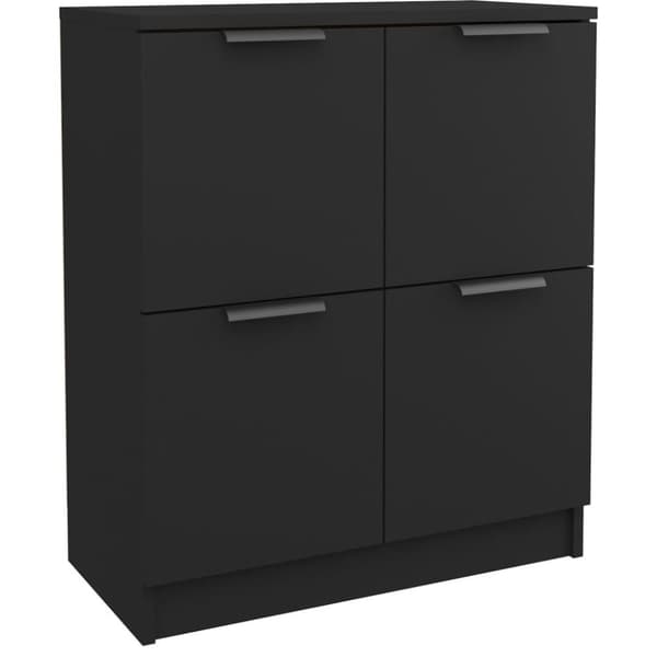 vidaXL Skänk svart 60x30x70 cm konstruerat trä
