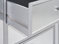 Pikkukuva 8 / 9: Lipasto hopea 60 x 71 x 35 cm lasi MDF puu akryyli 3 laatikkoa peilattu moderni tyyli