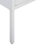 Miniatyrbild 11 av 11: Vitrinskåp Vit Stål 90 x 35 x 111 cm Metall 2 Glasdörrar Display Industriell Design Kontor Vardagsrum Kök Matsal