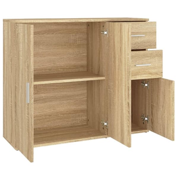 vidaXL Senkki Sonoma-tammi 91x29,5x75 cm tekninen puu