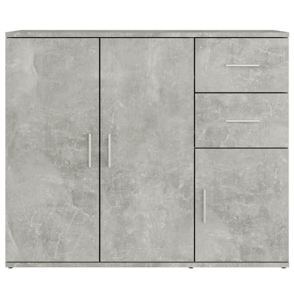 vidaXL Skjenk betonggrå 91x29,5x75 cm konstruert tre