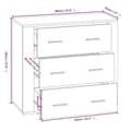 Miniatyrbilde 10 av 11: vidaXL Highboard hvit konstruert tre