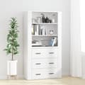 Miniatyrbilde 11 av 11: vidaXL Highboard hvit konstruert tre