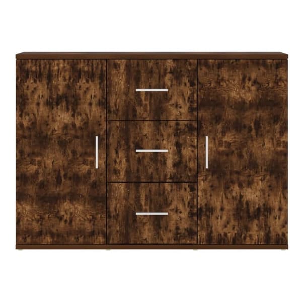 vidaXL Skjenk røkt eik 91x29,5x65 cm konstruert tre