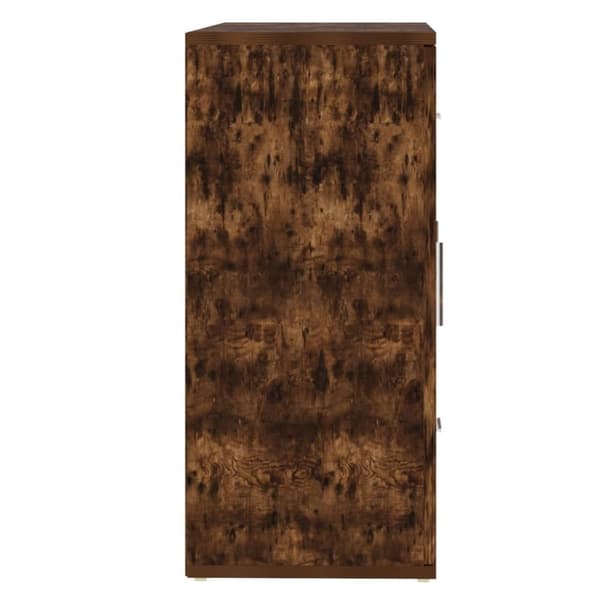vidaXL Skjenk røkt eik 91x29,5x65 cm konstruert tre