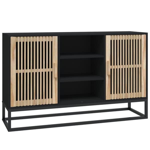 vidaXL Skjenk svart 105x30x65 cm konstruert tre