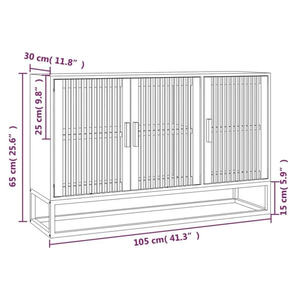 vidaXL Förvaringsskåp 105x30x65 cm konstruerat trä