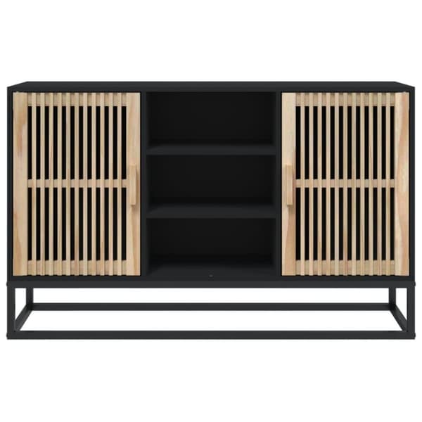 vidaXL Senkki musta 105x30x65 cm tekninen puu