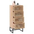 Miniatyrbillede 3 af 8: vidaXL kommode 40x30x95 cm konstrueret træ