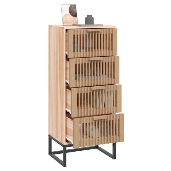 vidaXL kommode 40x30x95 cm konstrueret træ