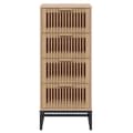 Miniatyrbillede 4 af 8: vidaXL kommode 40x30x95 cm konstrueret træ