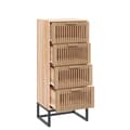 Miniatyrbillede 6 af 8: vidaXL kommode 40x30x95 cm konstrueret træ