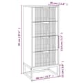 Miniatyrbillede 7 af 8: vidaXL kommode 40x30x95 cm konstrueret træ