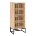 Miniatyrbillede 1 af 8: vidaXL kommode 40x30x95 cm konstrueret træ