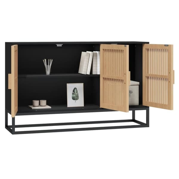 vidaXL Senkki musta 105x30x65 cm tekninen puu