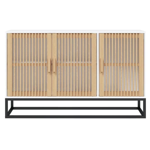 vidaXL Senkki valkoinen 105x30x65 cm tekninen puu
