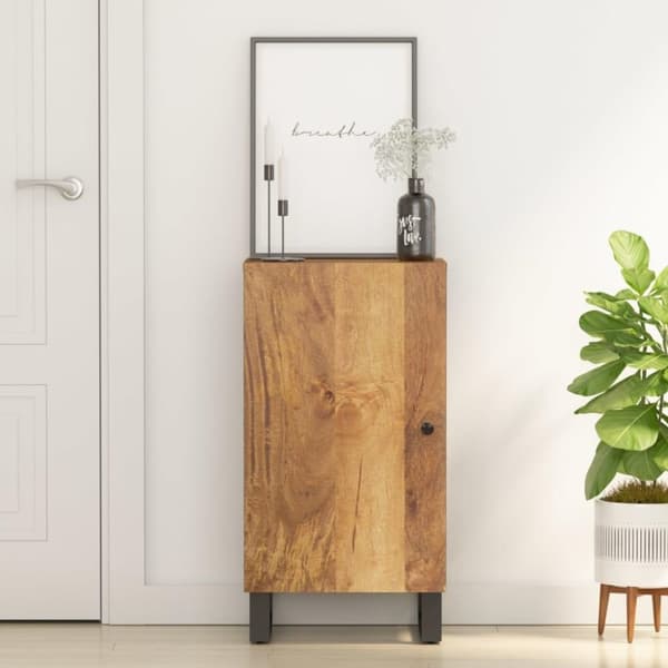 vidaXL Senkki ovella 40x31x75 cm täysi mangopuu