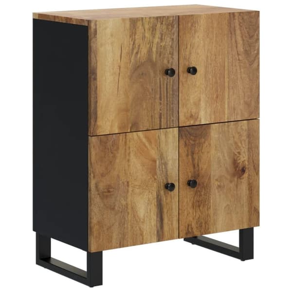 vidaXL Senkki 4 ovella 60x33x75 cm täysi mangopuu