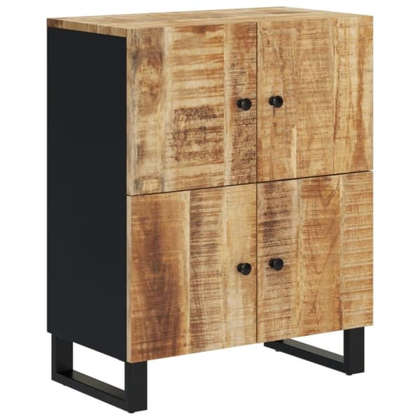 vidaXL skænk med 4 låger 60x33x75 cm massivt mangotræ