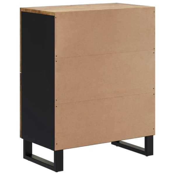 vidaXL Skjenk med 4 dører 60x33x75 cm heltre mango
