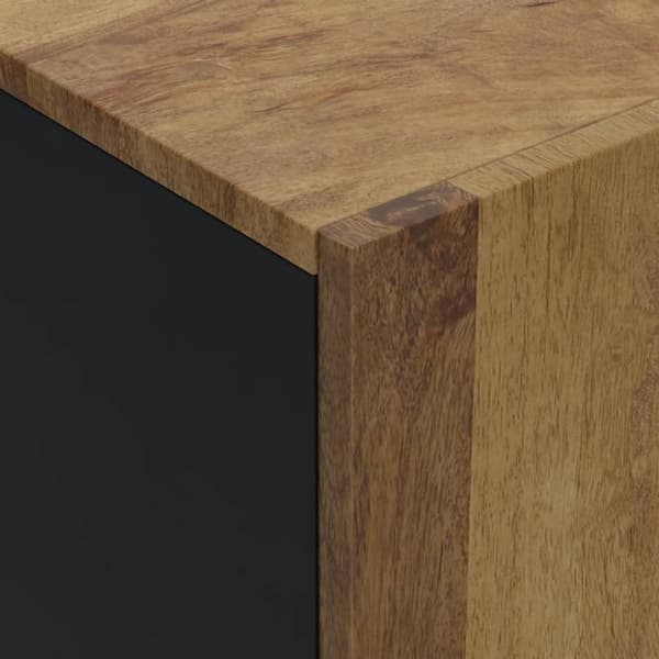 vidaXL Skjenk med 4 dører 60x33x75 cm heltre mango