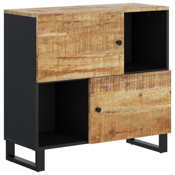 vidaXL Skjenk med 2 dører 80x33x75 cm heltre mango