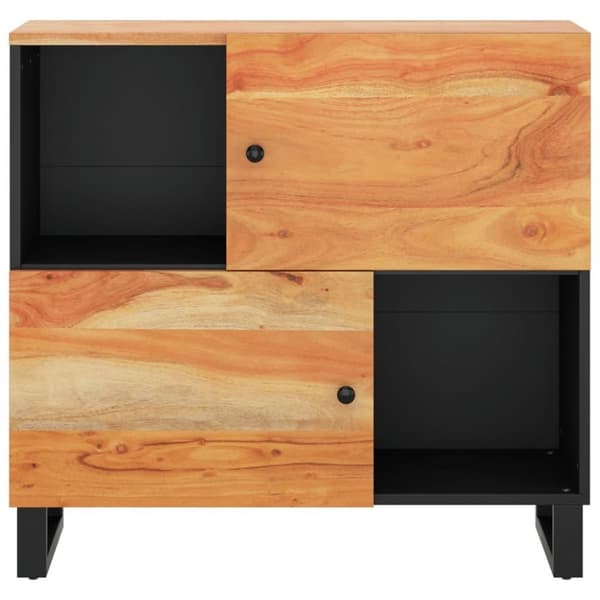 vidaXL Skjenk med 2 dører 80x33x75 cm heltre akasie