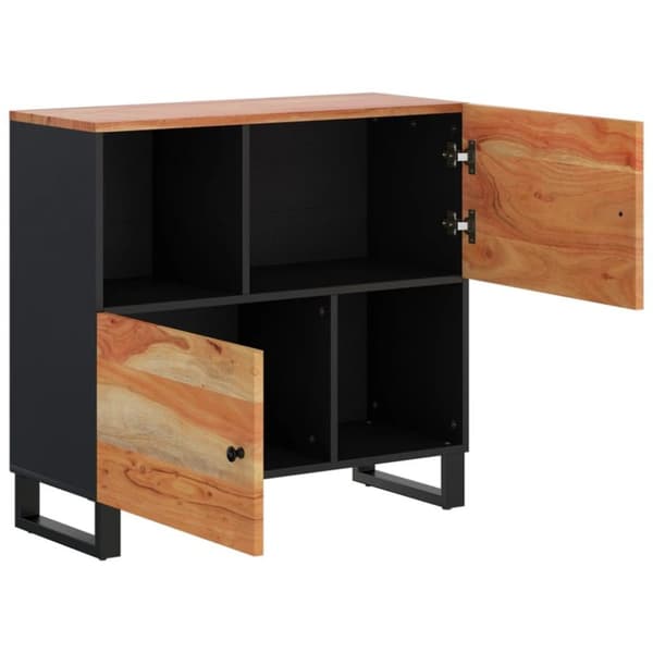 vidaXL Skjenk med 2 dører 80x33x75 cm heltre akasie