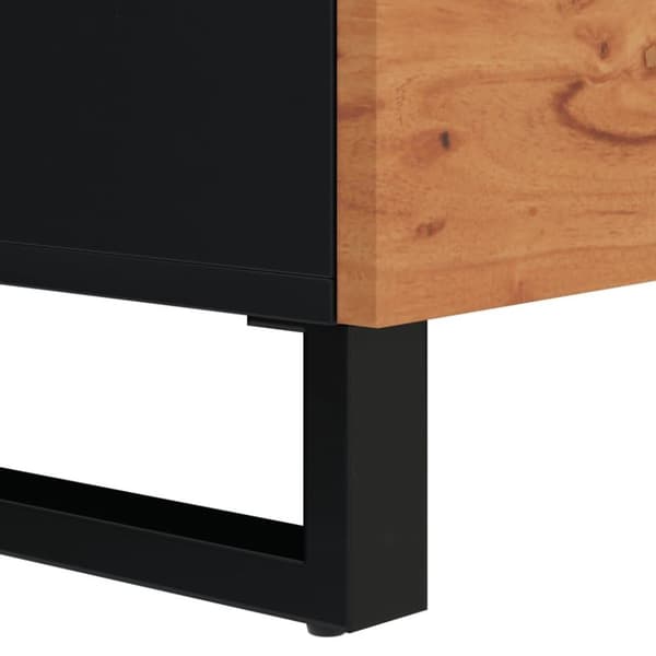 vidaXL Skjenk med 2 dører 80x33x75 cm heltre akasie
