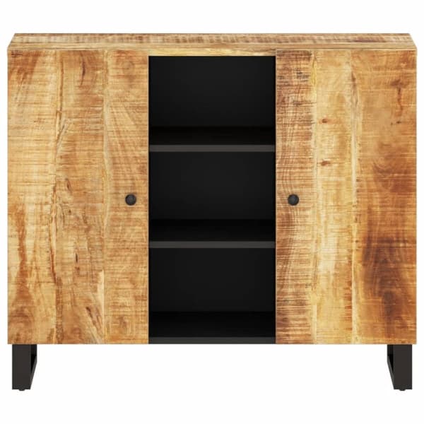 vidaXL Skjenk med 2 dører 90x33x75 cm heltre mango